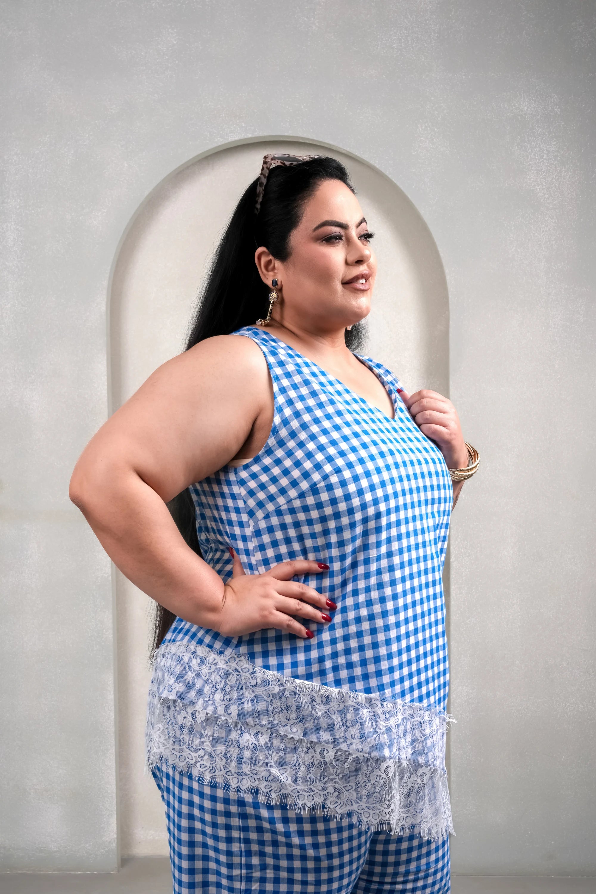 Santorini Check Co-Ord