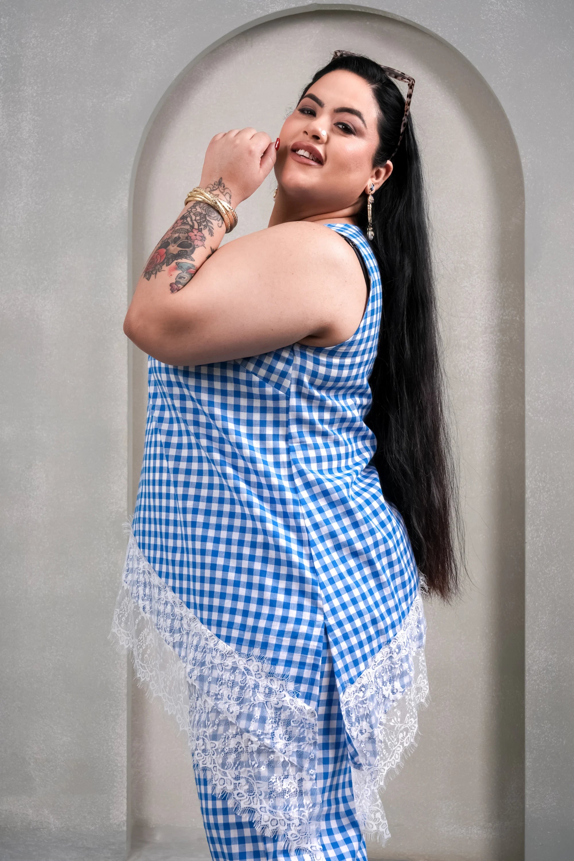 Santorini Check Co-Ord