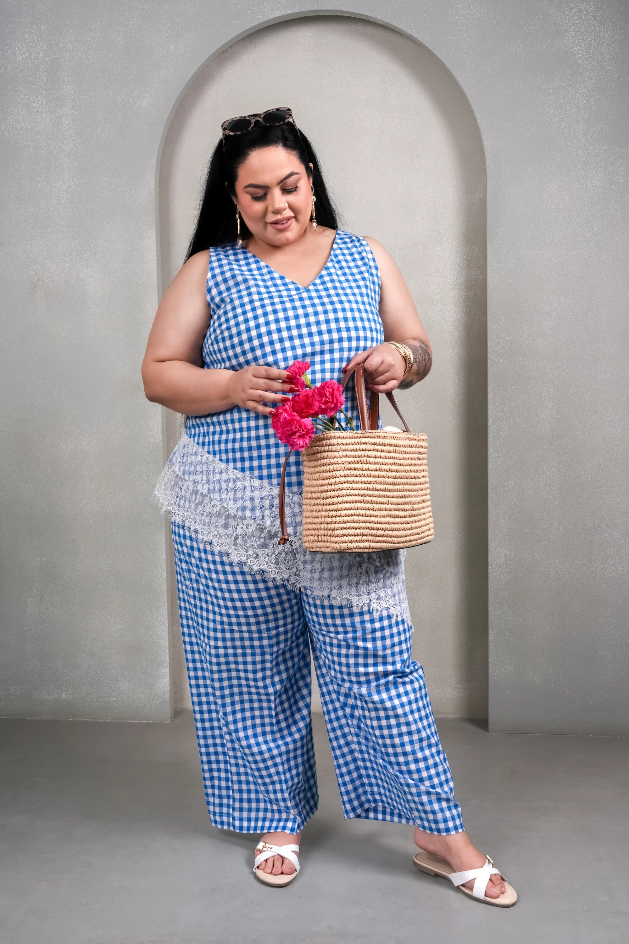 Santorini Check Co-Ord